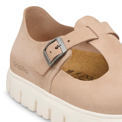 Paris Chunky Suede Leather in Color Warm Sand | Birkenstock