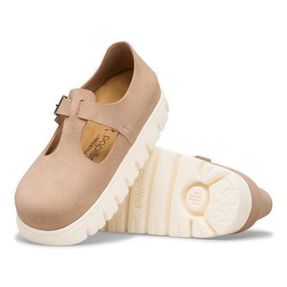 Paris Chunky Suede Leather in Color Warm Sand | Birkenstock