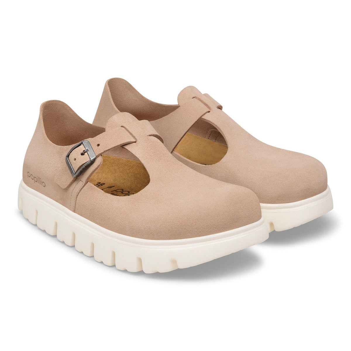 Paris Chunky Suede Leather in Color Warm Sand | Birkenstock