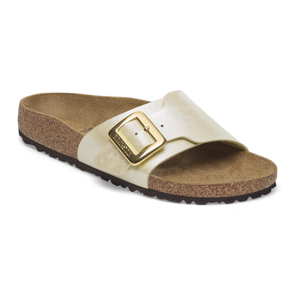 Catalina Luxe Buckle Birko-Flor in Color Graceful Pearl White | Birkenstock