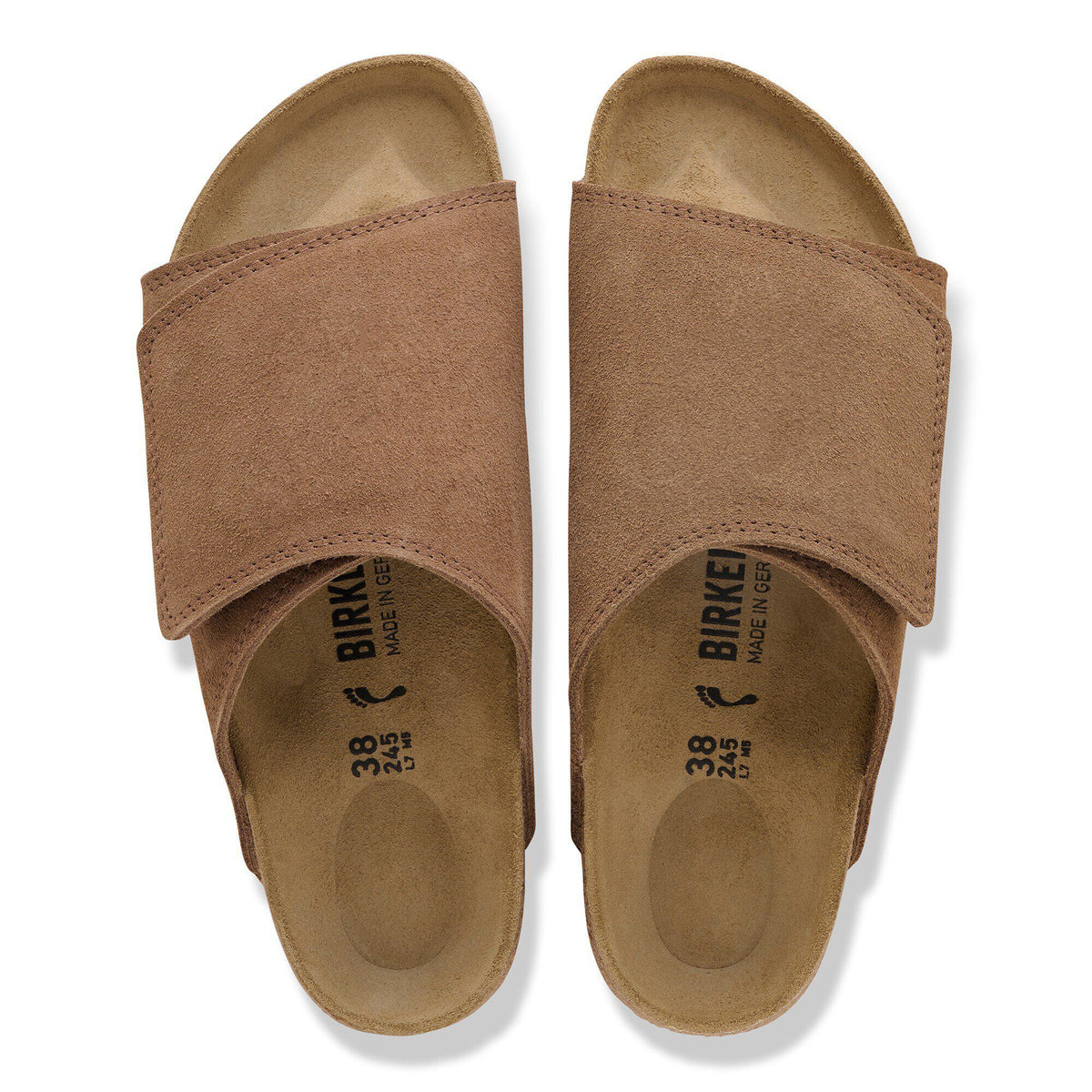 Solana Suede Leather in Color Dark Tea | Birkenstock