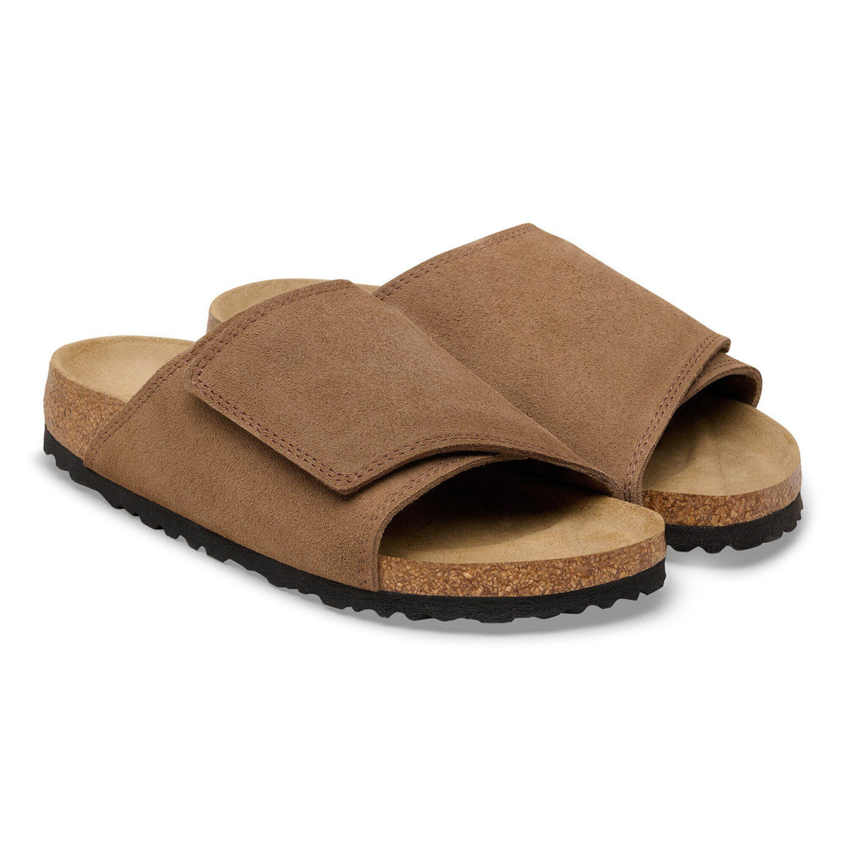 Solana Suede Leather in Color Dark Tea | Birkenstock