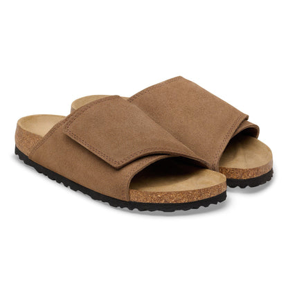 Solana Suede Leather in Color Dark Tea | Birkenstock