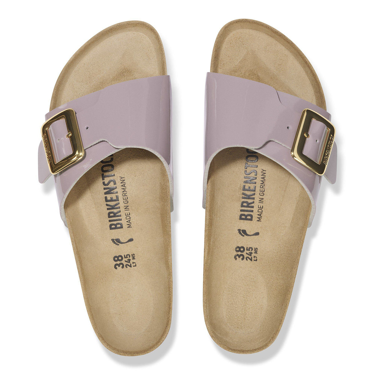 Catalina Luxe Buckle Birko-Flor Patent in Color Patent Faded Purple | Birkenstock