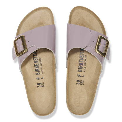Catalina Luxe Buckle Birko-Flor Patent in Color Patent Faded Purple | Birkenstock
