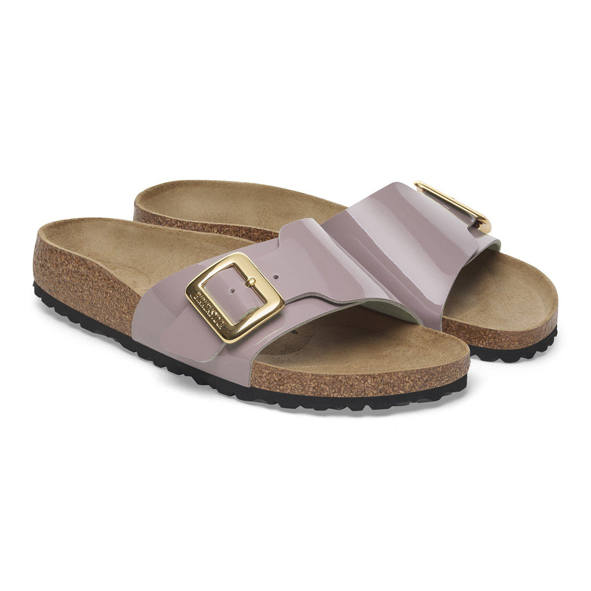 Catalina Luxe Buckle Birko-Flor Patent in Color Patent Faded Purple | Birkenstock