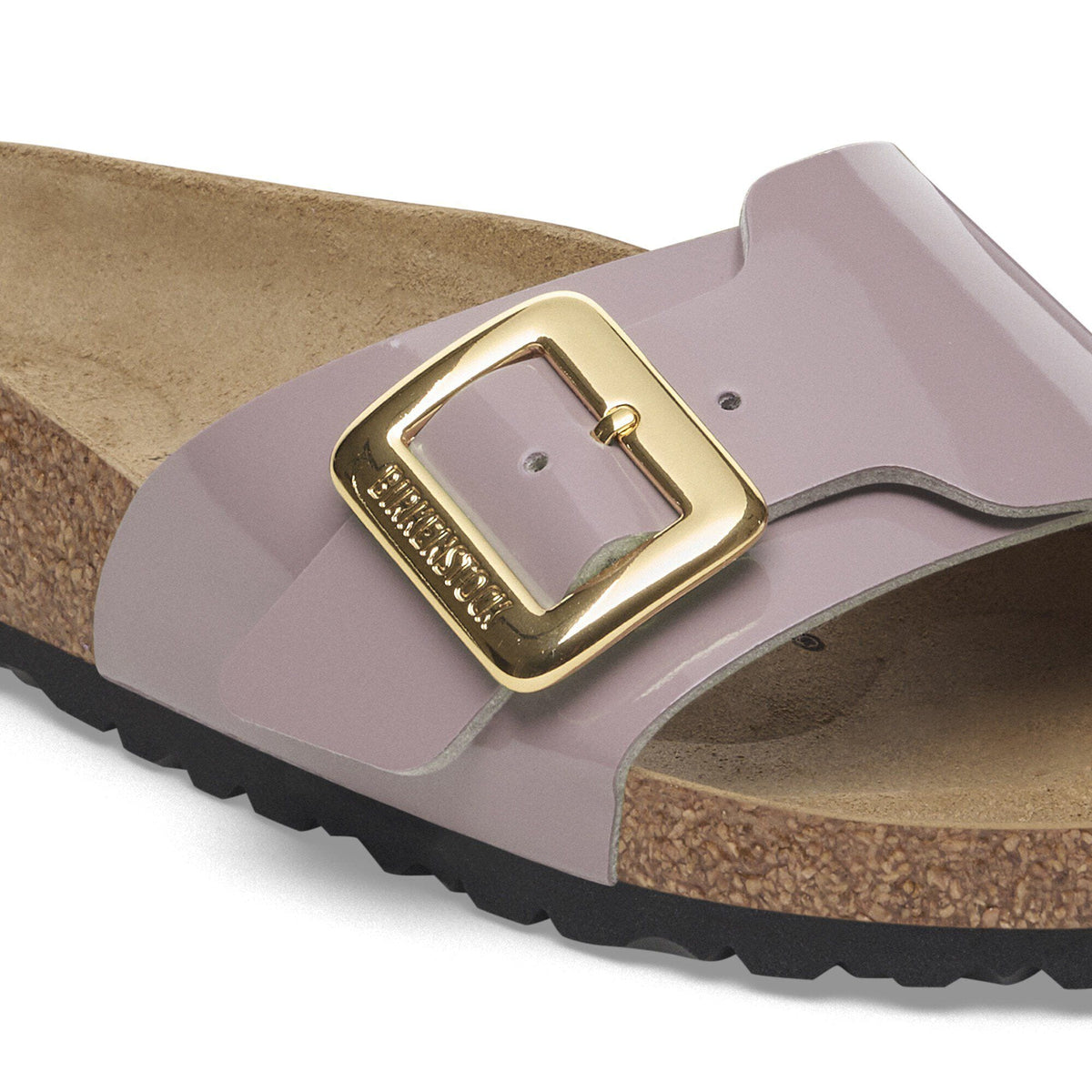 Catalina Luxe Buckle Birko-Flor Patent in Color Patent Faded Purple | Birkenstock