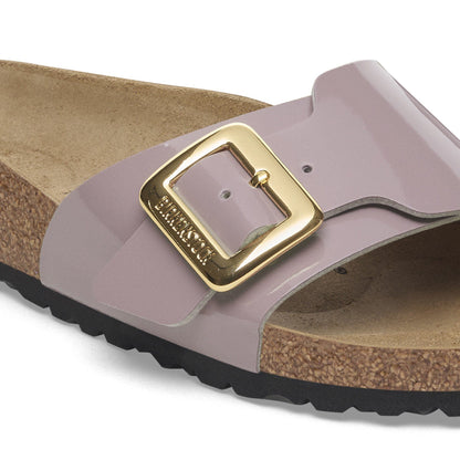Catalina Luxe Buckle Birko-Flor Patent in Color Patent Faded Purple | Birkenstock