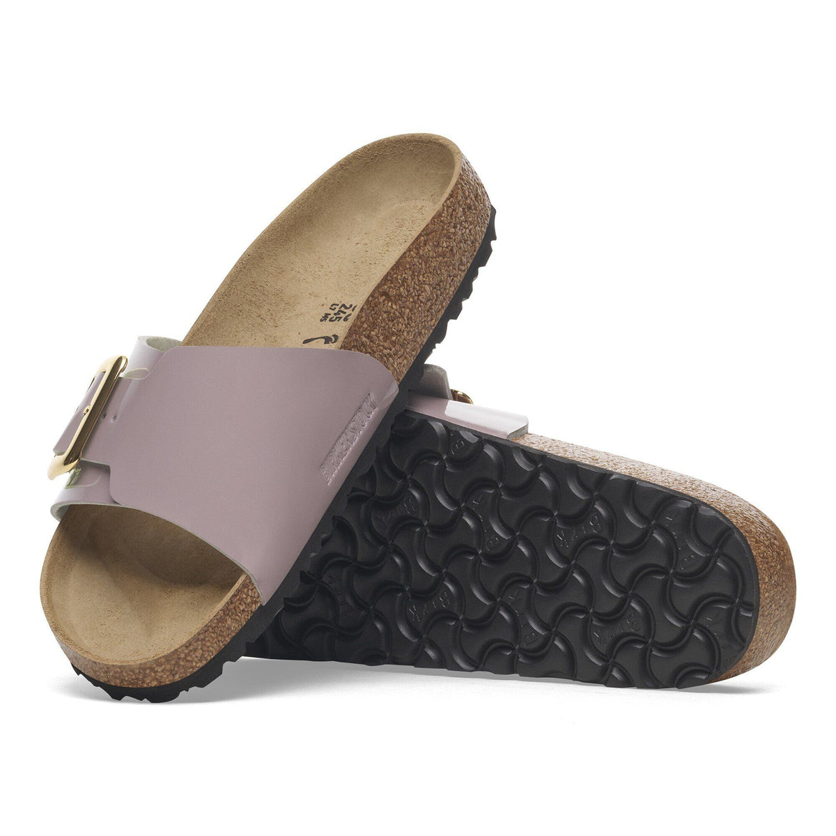 Catalina Luxe Buckle Birko-Flor Patent in Color Patent Faded Purple | Birkenstock