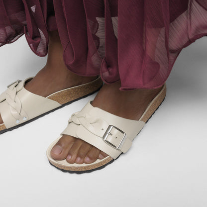 Oita Braided Leather in Color New Dressy Oyster | Birkenstock