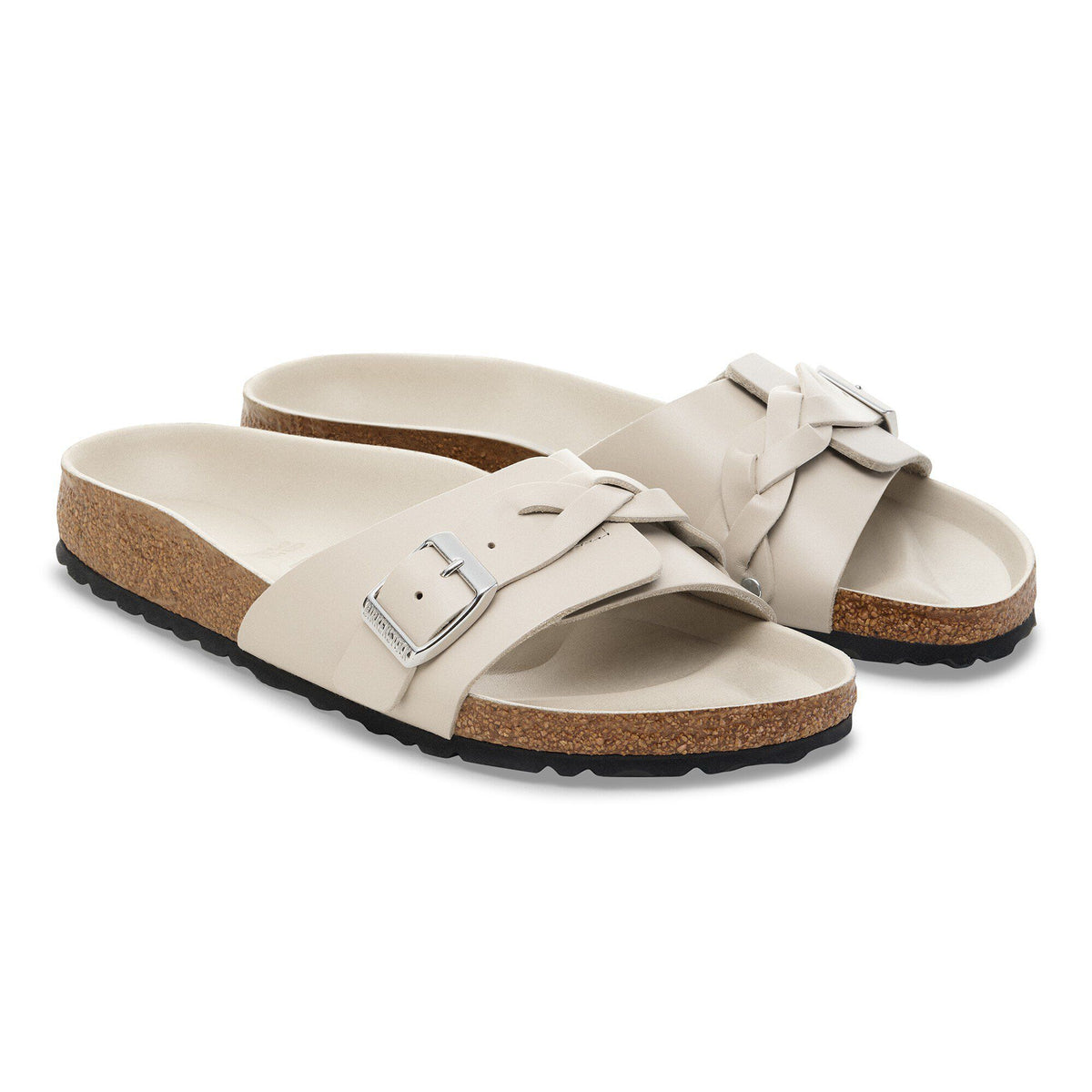 Oita Braided Leather in Color New Dressy Oyster | Birkenstock