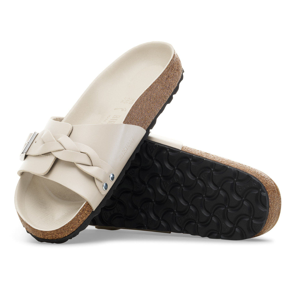 Oita Braided Leather in Color New Dressy Oyster | Birkenstock