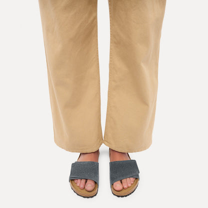 Sylt Suede Leather in Color Charcoal | Birkenstock