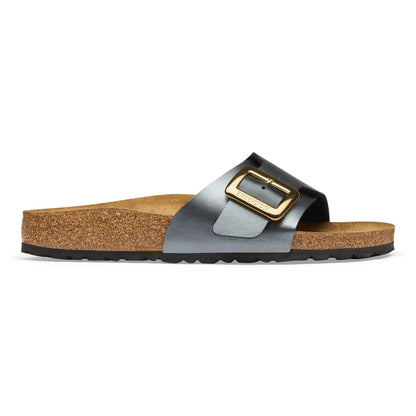 Catalina Luxe Buckle Birko-Flor in Color Metallic Black | Birkenstock