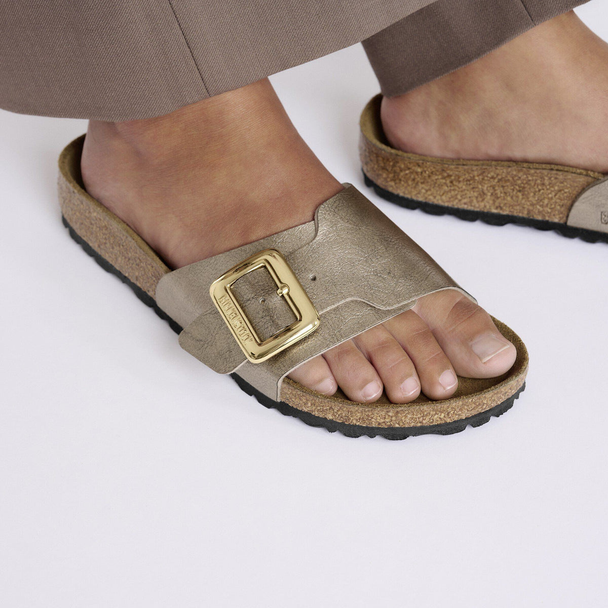 Catalina Luxe Buckle Birko-Flor in Color Graceful Taupe | Birkenstock
