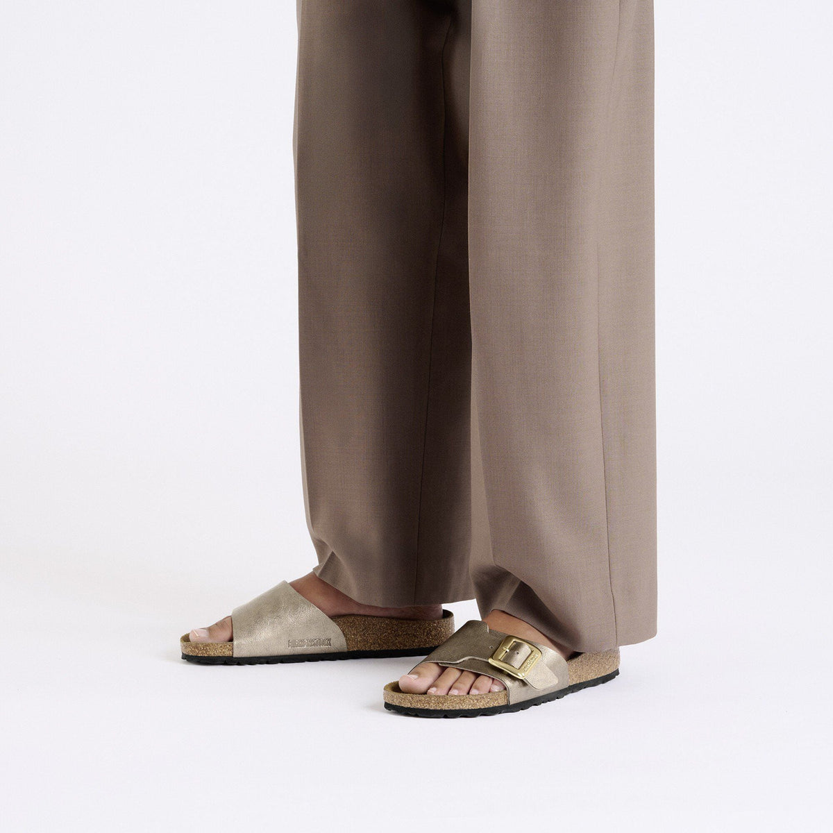 Catalina Luxe Buckle Birko-Flor in Color Graceful Taupe | Birkenstock