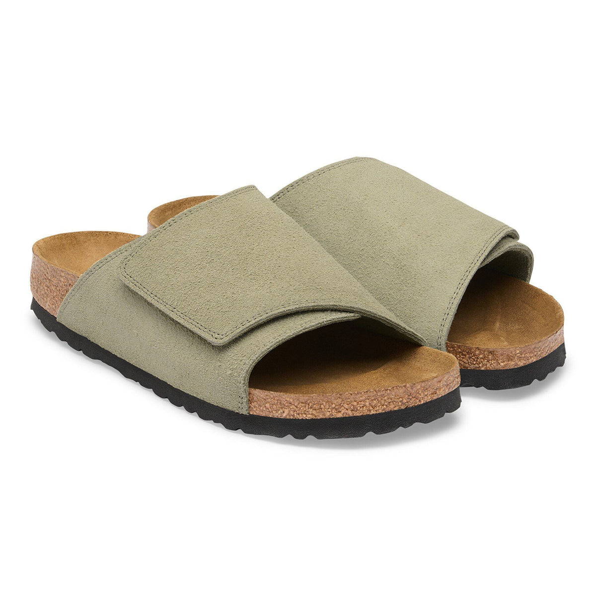 Solana Suede Leather in Color Faded Khaki | Birkenstock