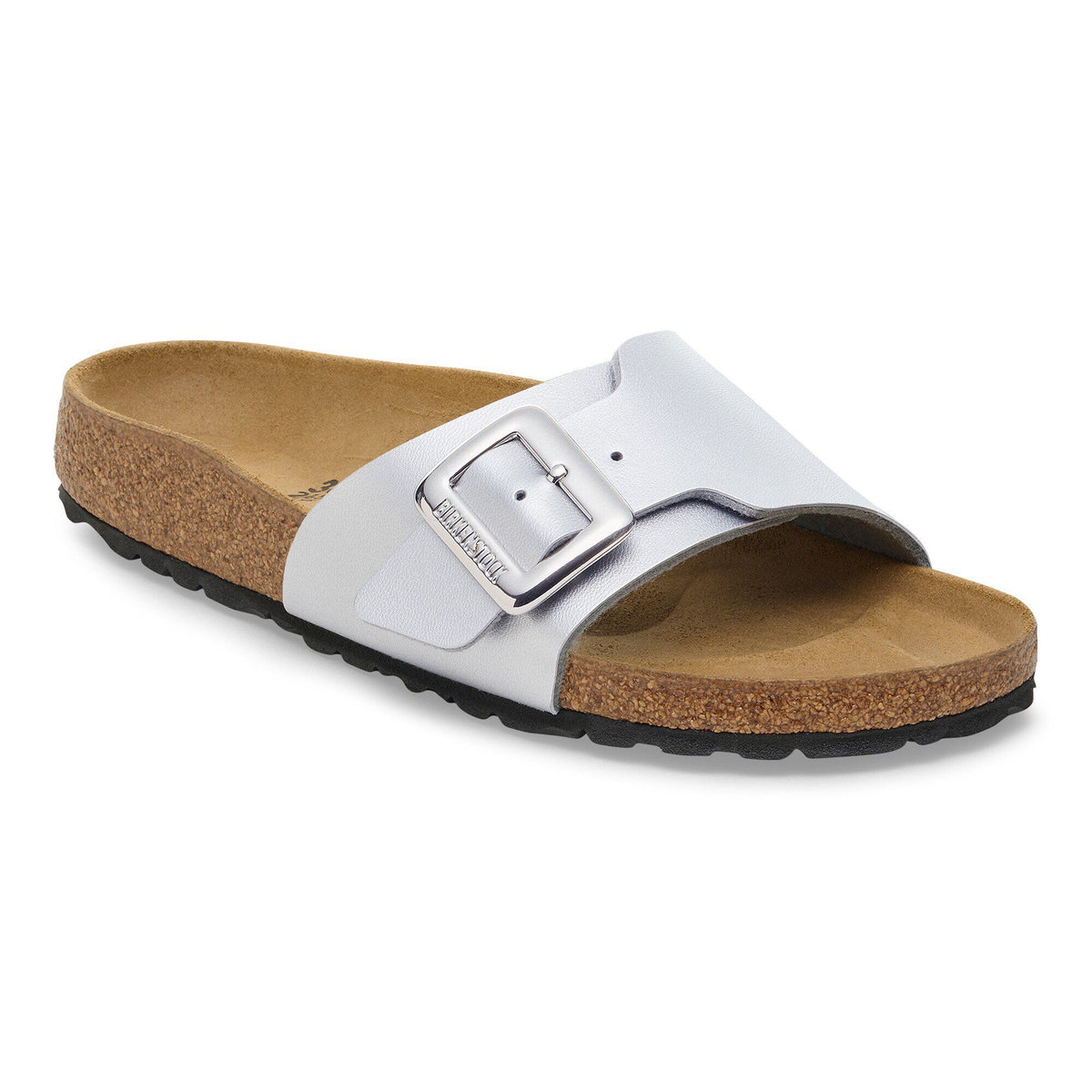 Catalina Luxe Buckle Birko-Flor in Color Silver Metallic | Birkenstock