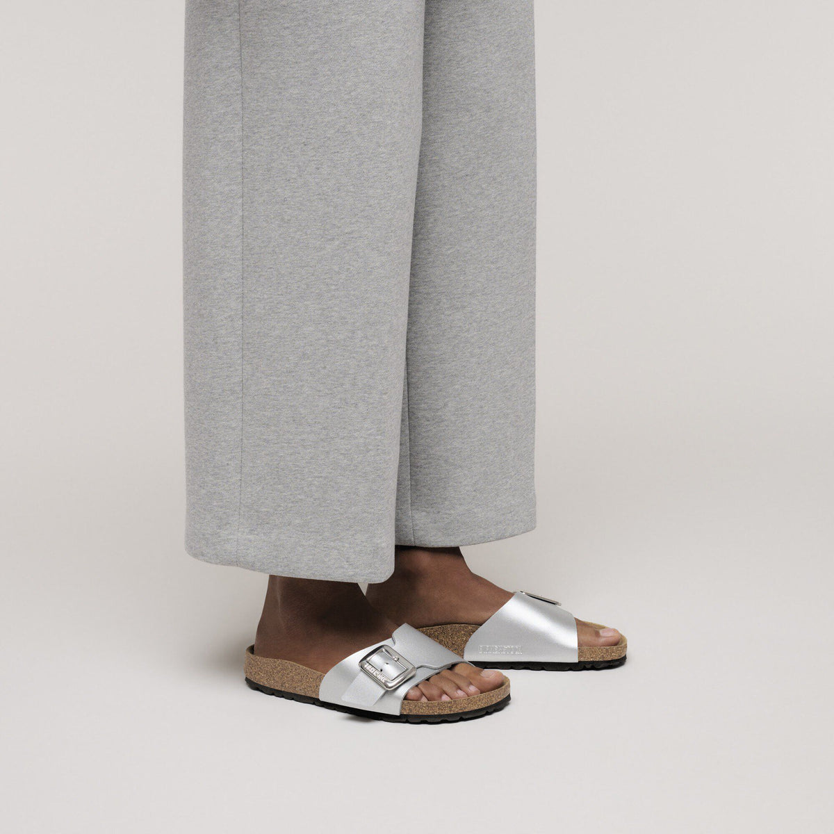Catalina Luxe Buckle Birko-Flor in Color Silver Metallic | Birkenstock