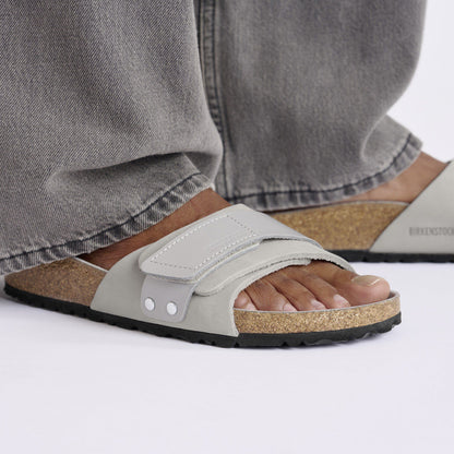 Oita Nubuck Leather in Color Stone Coin | Birkenstock