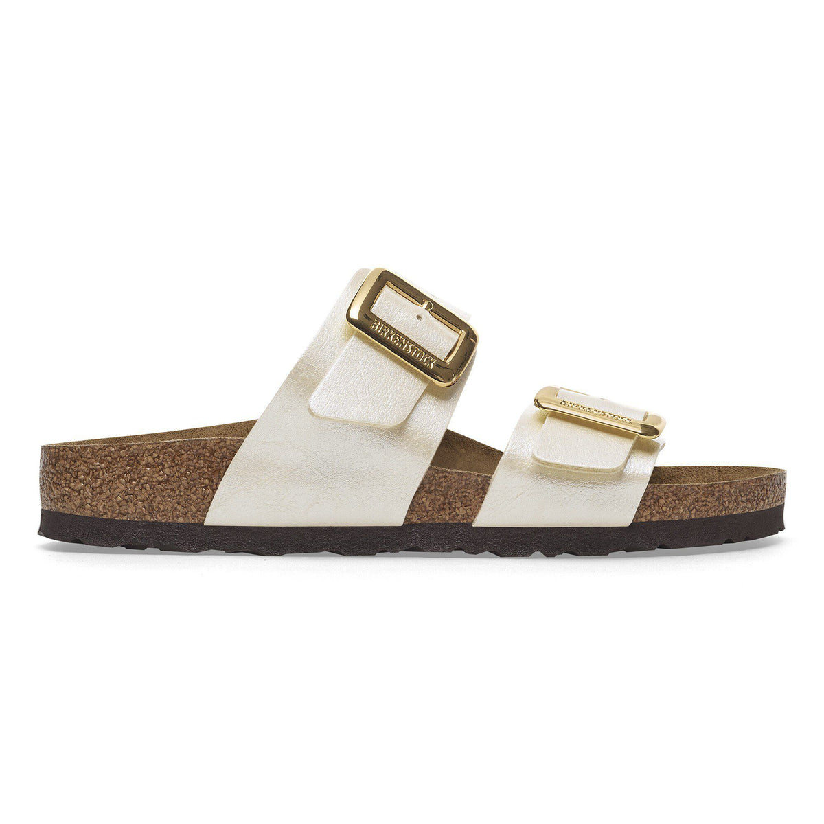 Sydney Luxe Buckle Birko-Flor in Color Graceful Pearl White | Birkenstock