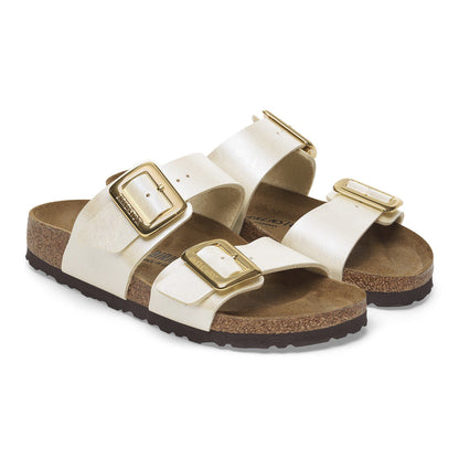 Sydney Luxe Buckle Birko-Flor in Color Graceful Pearl White | Birkenstock