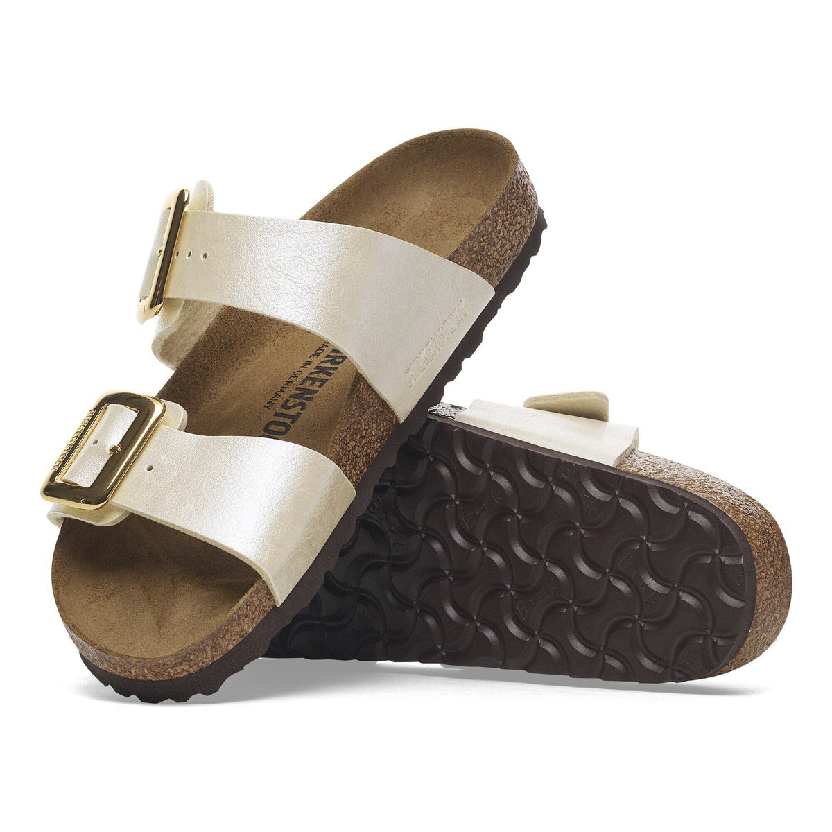 Sydney Luxe Buckle Birko-Flor in Color Graceful Pearl White | Birkenstock