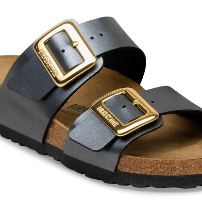 Sydney Luxe Buckle Birko-Flor in Color Metallic Black | Birkenstock