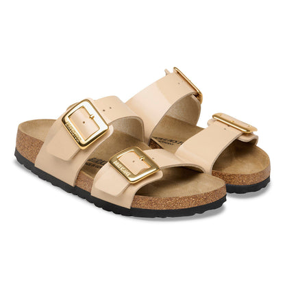 Sydney Luxe Buckle Birko-Flor Patent in Color Patent Sand | Birkenstock