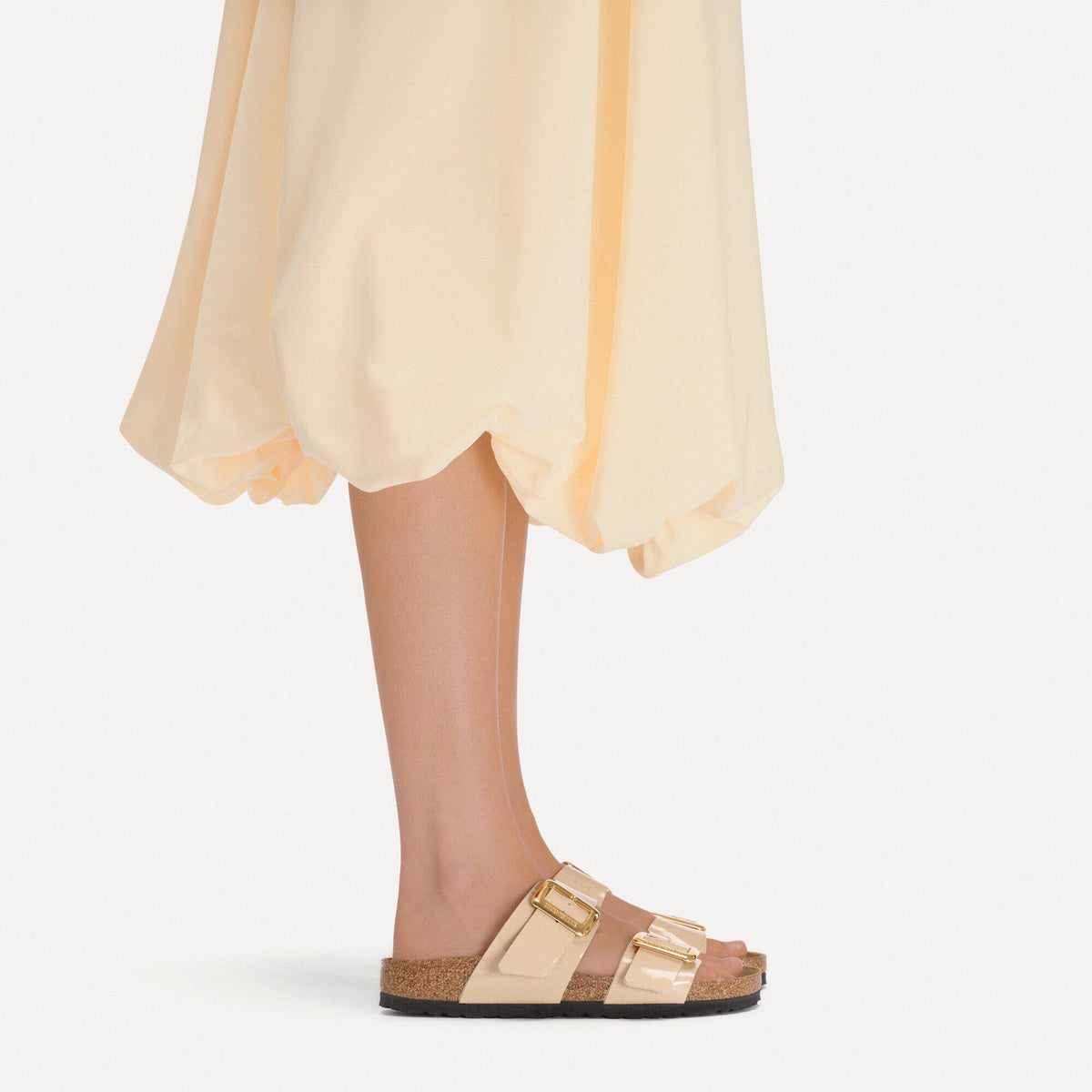 Sydney Luxe Buckle Birko-Flor Patent in Color Patent Sand | Birkenstock