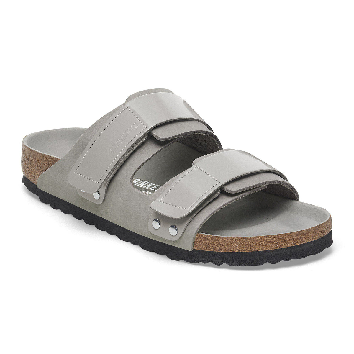 Uji Nubuck Leather in Color High Shine Stone Coin | Birkenstock