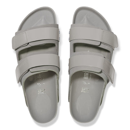 Uji Nubuck Leather in Color High Shine Stone Coin | Birkenstock