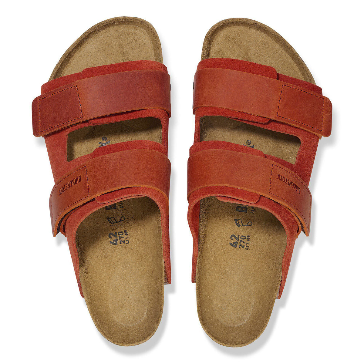 Uji Nubuck-Suede Leather in Color Rust Brown | Birkenstock