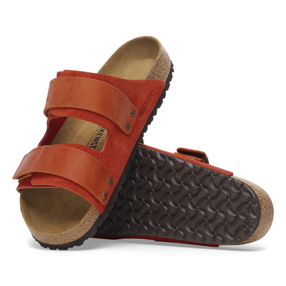 Uji Nubuck-Suede Leather in Color Rust Brown | Birkenstock