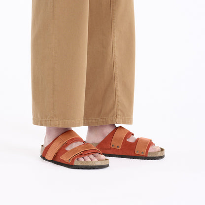 Uji Nubuck-Suede Leather in Color Rust Brown | Birkenstock