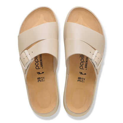 Almina Leather in Color Oyster | Birkenstock