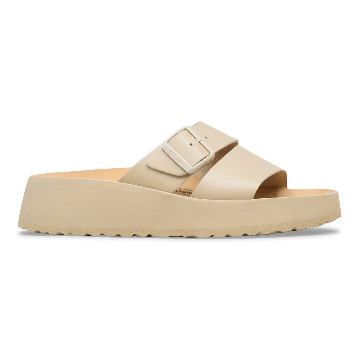 Almina Leather in Color Oyster | Birkenstock