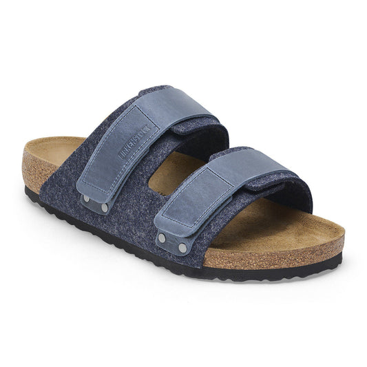 Uji Natural Leather-Felt in Color Midnight Blue | Birkenstock