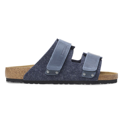 Uji Natural Leather-Felt in Color Midnight Blue | Birkenstock