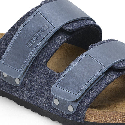 Uji Natural Leather-Felt in Color Midnight Blue | Birkenstock