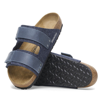Uji Natural Leather-Felt in Color Midnight Blue | Birkenstock