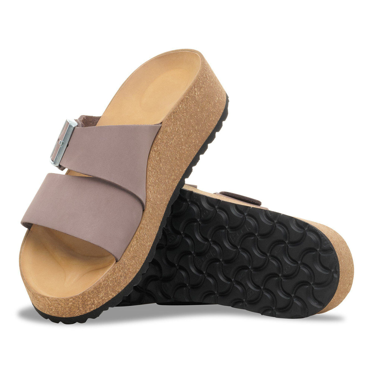Almina Nubuck Leather in Color Faded Purple | Birkenstock