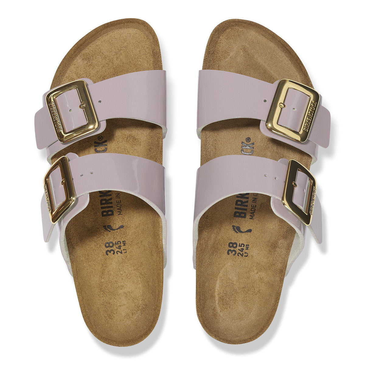 Sydney Luxe Buckle Birko-Flor Patent in Color Patent Faded Purple | Birkenstock
