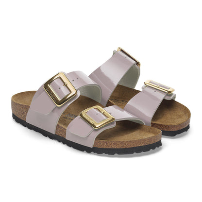 Sydney Luxe Buckle Birko-Flor Patent in Color Patent Faded Purple | Birkenstock