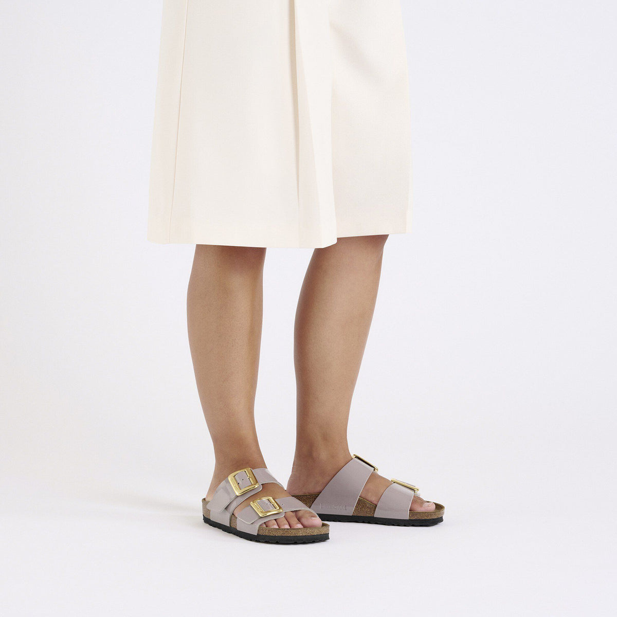 Sydney Luxe Buckle Birko-Flor Patent in Color Patent Faded Purple | Birkenstock