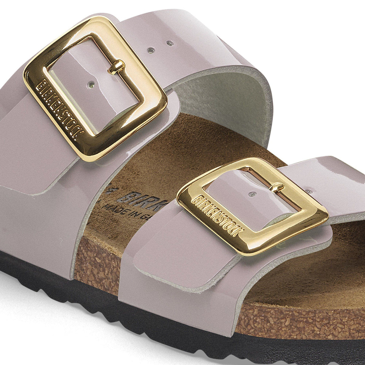 Sydney Luxe Buckle Birko-Flor Patent in Color Patent Faded Purple | Birkenstock