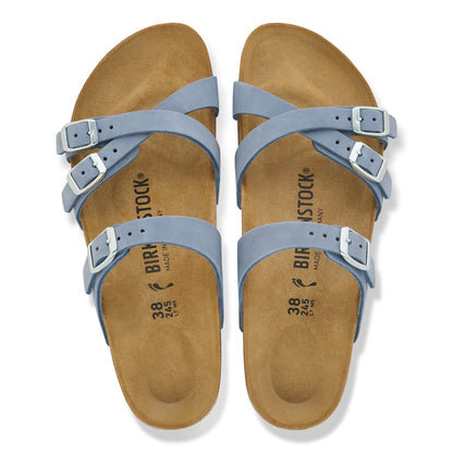 Franca Nubuck Leather in Color Stone Blue | Birkenstock