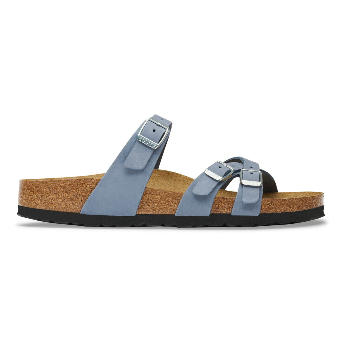 Franca Nubuck Leather in Color Stone Blue | Birkenstock