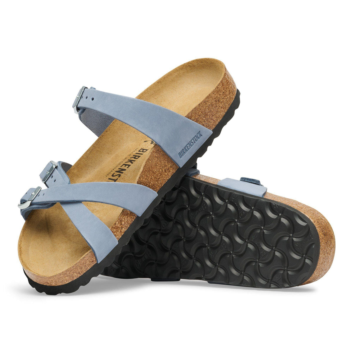 Franca Nubuck Leather in Color Stone Blue | Birkenstock