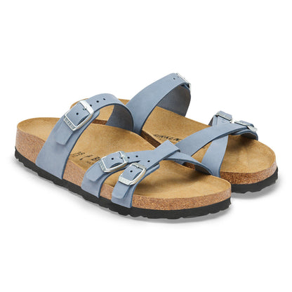 Franca Nubuck Leather in Color Stone Blue | Birkenstock